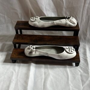 Women's White Ballet Flats